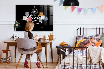 Magnettafel zum schreiben Moderne Fotodisplaytafel