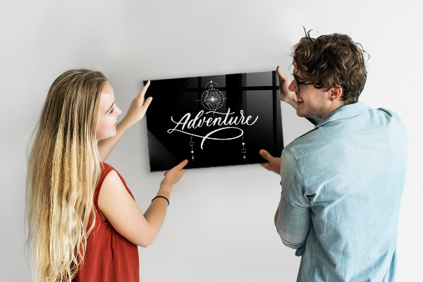 Magnettafel zum schreiben Moderne Fotodisplaytafel