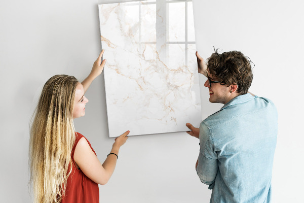 Schreib magnettafel Stilvolle Pinnwand für Fotos und Notizen
