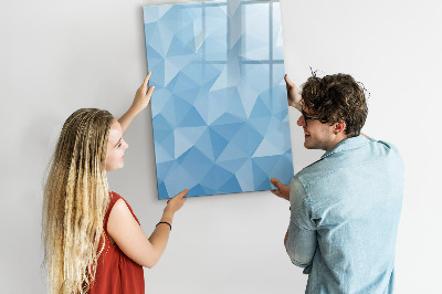 Schreib magnettafel Moderne Fotowand in Blau