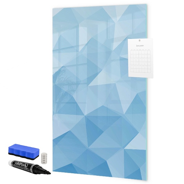 Schreib magnettafel Moderne Fotowand in Blau
