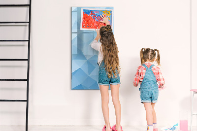 Schreib magnettafel Moderne Fotowand in Blau