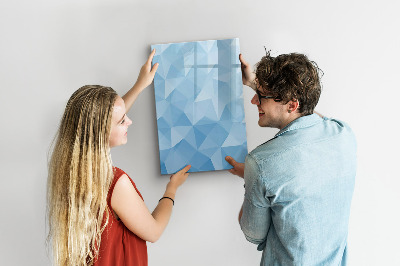 Schreib magnettafel Moderne Fotowand in Blau