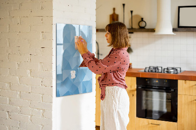 Schreib magnettafel Moderne Fotowand in Blau