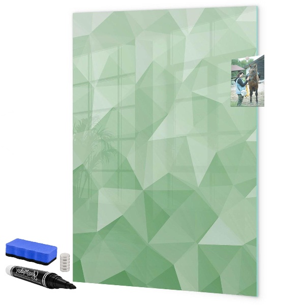 Schreib magnettafel Eine farbenfrohe Tafel zur Präsentation von Fotos