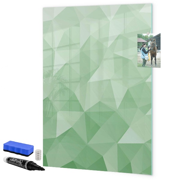 Schreib magnettafel Eine farbenfrohe Tafel zur Präsentation von Fotos