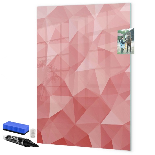 Magnettafel zum schreiben Eine farbenfrohe Tafel für Notizen und Fotos