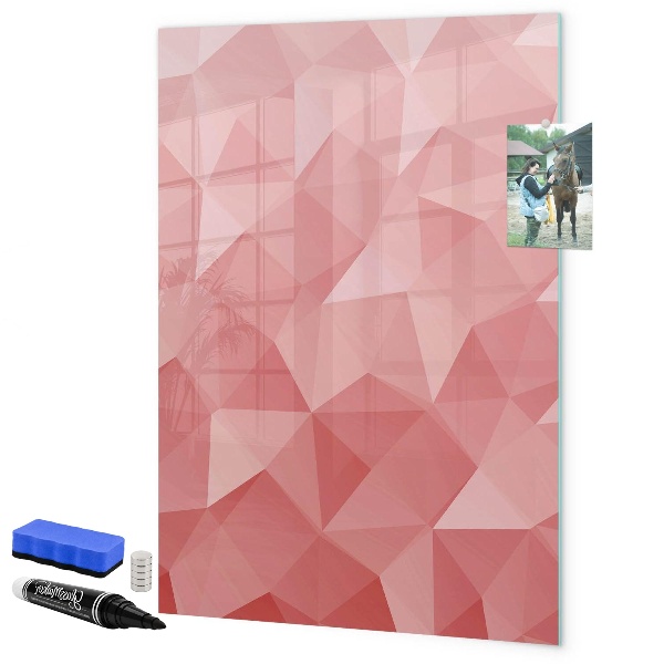 Magnettafel zum schreiben Eine farbenfrohe Tafel für Notizen und Fotos