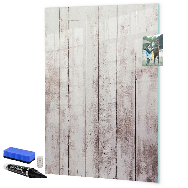 Magnettafel zum schreiben Eine Tafel zur Präsentation von Fotos und Notizen