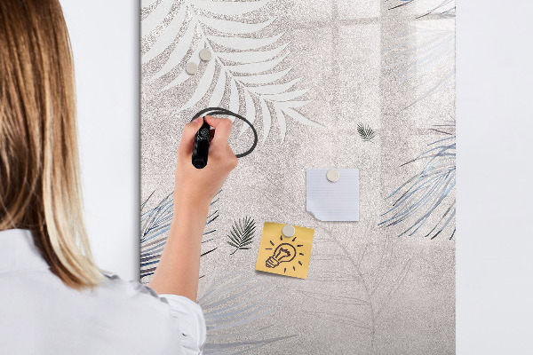 Schreib magnettafel Stilvolle Fotowand mit Pflanzen