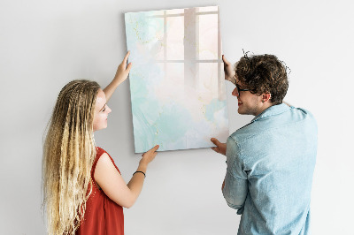 Schreib magnettafel Eine farbenfrohe Tafel für Fotos und Notizen