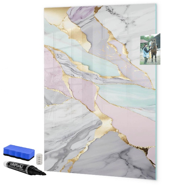 Magnettafel zum schreiben Eine stylische Tafel für Notizen und Fotos