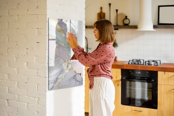 Magnettafel zum schreiben Eine stylische Tafel für Notizen und Fotos