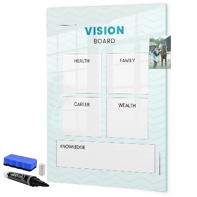 Schreib magnettafel Visionboard für Lebensziele