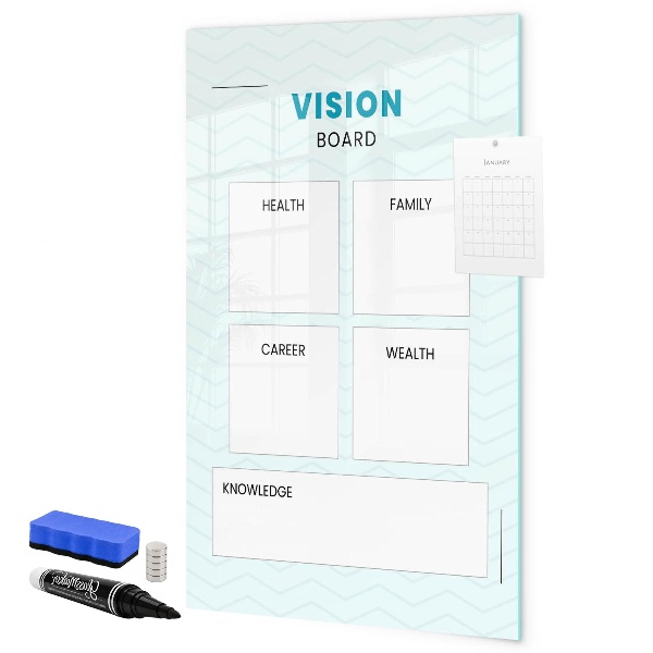 Schreib magnettafel Visionboard für Lebensziele
