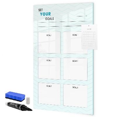 Magnettafel zum schreiben Planung und Erreichung persönlicher Ziele