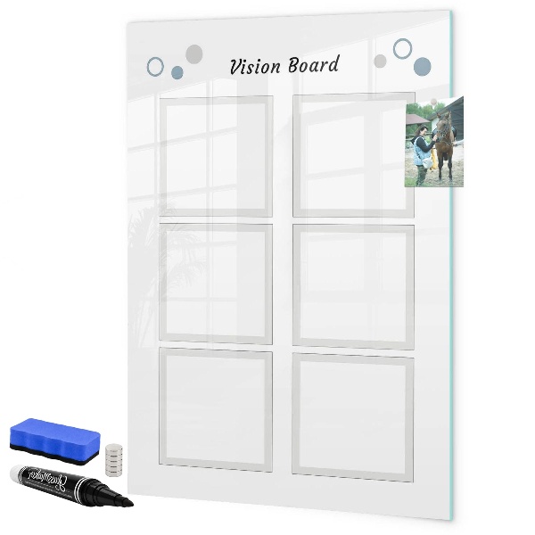 Magnettafel zum schreiben Visionboard für kreative Ideen