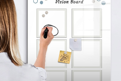 Magnettafel zum schreiben Visionboard für kreative Ideen