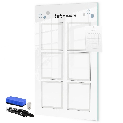 Magnettafel zum schreiben Visionboard für kreative Ideen