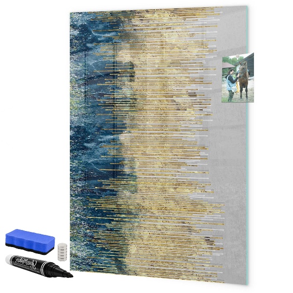 Magnettafel zum schreiben Moderne Pinnwand für Fotos und Notizen
