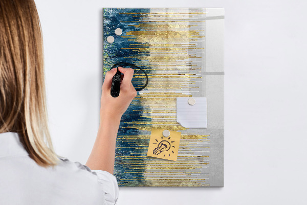 Magnettafel zum schreiben Moderne Pinnwand für Fotos und Notizen