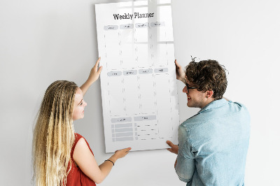Schreib magnettafel Wochenplaner mit Platz für Fotos