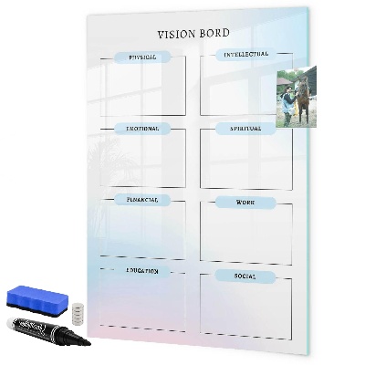 Magnettafel zum schreiben Visionboard für persönliche Ziele