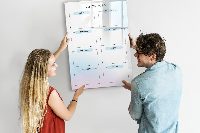 Magnettafel zum schreiben Visionboard für persönliche Ziele