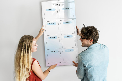 Magnettafel zum schreiben Visionboard für persönliche Ziele