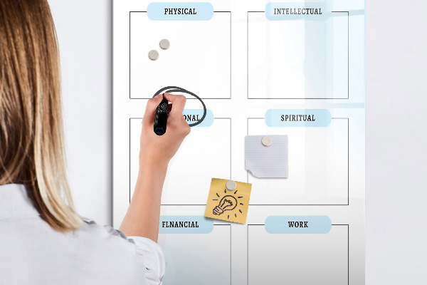 Magnettafel zum schreiben Visionboard für persönliche Ziele