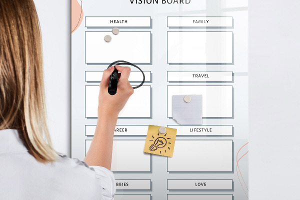 Schreib magnettafel Vision Board für ein besseres Leben