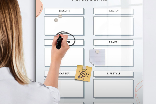 Schreib magnettafel Vision Board für ein besseres Leben