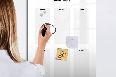Schreib magnettafel Visionboard für Lebensziele