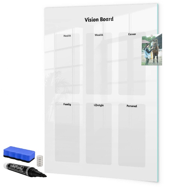 Schreib magnettafel Visionboard für Lebensziele