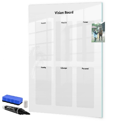 Schreib magnettafel Visionboard für Lebensziele