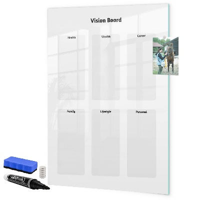 Schreib magnettafel Visionboard für Lebensziele