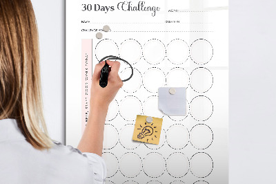 Magnettafel zum schreiben 30-Tage-Fotografie-Challenge