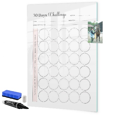 Magnettafel zum schreiben 30-Tage-Fotografie-Challenge