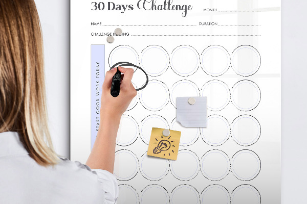 Schreib magnettafel 30-Tage-Fotografie-Challenge