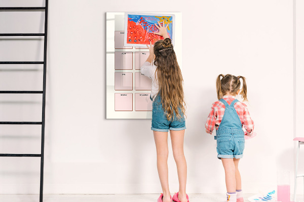 Magnettafel zum schreiben Geburtstagskalender mit Platz für Fotos