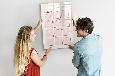 Magnettafel zum schreiben Geburtstagskalender mit Platz für Fotos