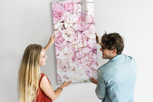 Magnettafel zum schreiben Blumentafel für Notizen und Fotos