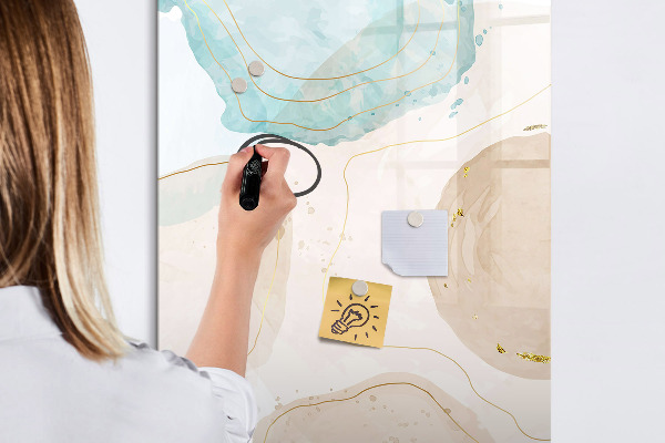 Schreib magnettafel Moderne Fotowand in Pastellfarben