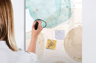 Schreib magnettafel Moderne Fotowand in Pastellfarben