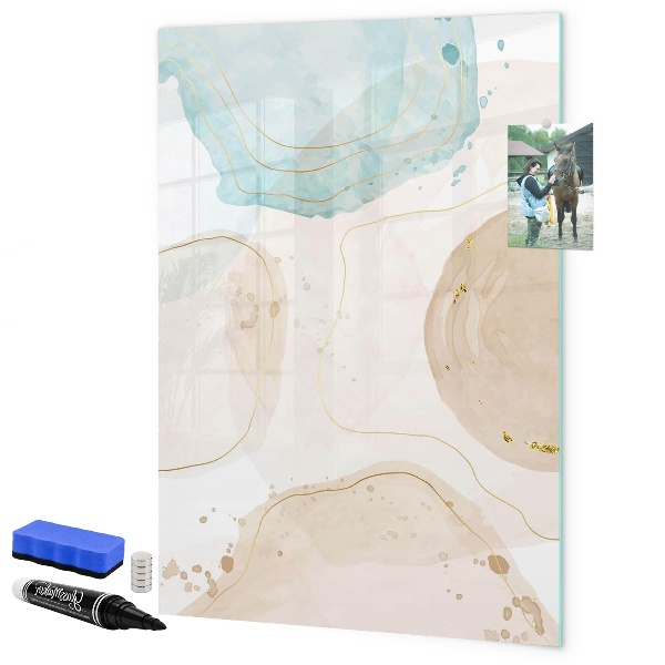 Schreib magnettafel Moderne Fotowand in Pastellfarben