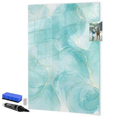 Magnettafel zum schreiben Eine farbenfrohe Tafel zur Präsentation von Fotos