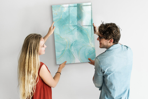 Magnettafel zum schreiben Eine farbenfrohe Tafel zur Präsentation von Fotos