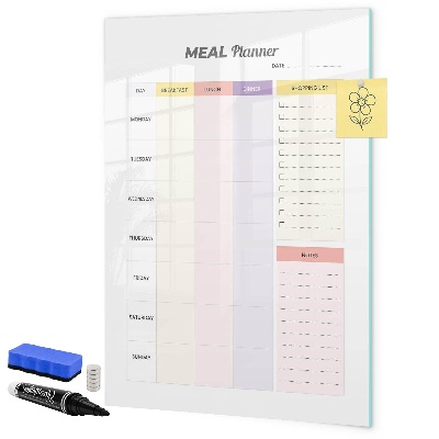 Schreib magnettafel Speiseplan für jede Woche