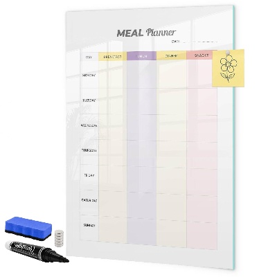 Magnettafel zum schreiben Tages-Speiseplaner