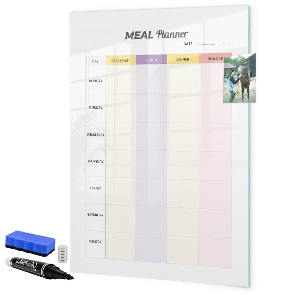 Magnettafel zum schreiben Tages-Speiseplaner